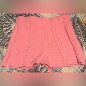 Pink Valentines Heart Knit Women Shorts from Victoria’s Secret.
